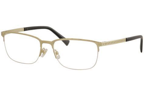 half rim versace glasses|Versace Men's Eyeglasses VE1263 VE/1263 1002 Gold Half Rim .